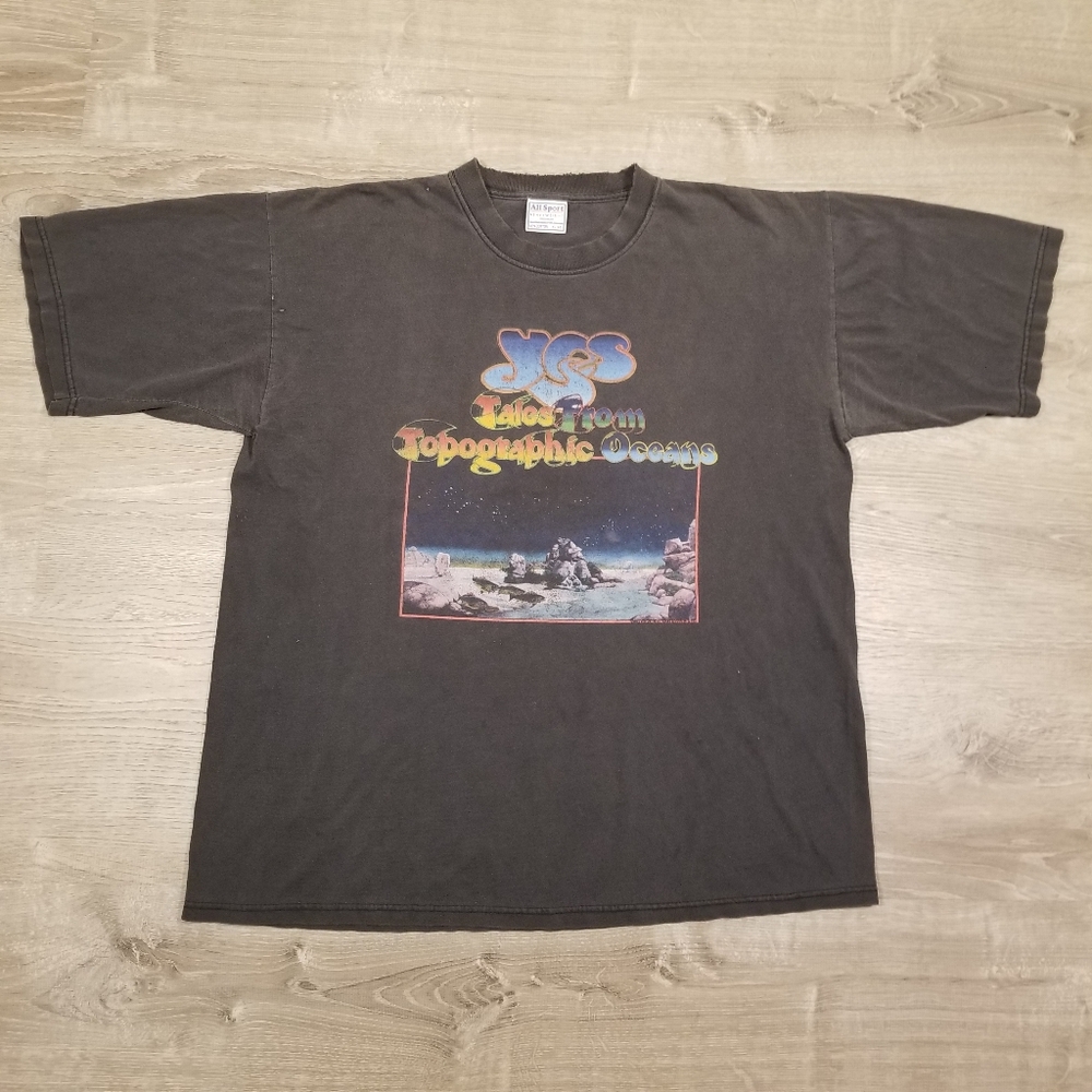 VTG YES 2003 Tales From Topographic Oceans Tour T Shirt Mens XL All Sport Tag